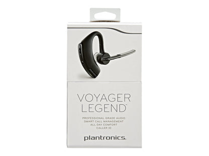 Plantronics - Voyager Legend (Poly) - Bluetooth Single-Ear (Monaural) Headset - Connect to your PC, Mac, Tablet and/or Cell Phone - Noise Canceling,Black