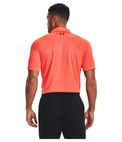 Under Armour Men's Tech Golf PoloDISC, (877) After Burn / / Black, Small
