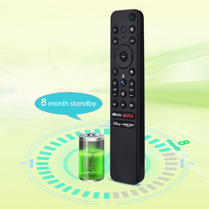 Voice Remote Replacement for Sony Smart TV Control:Comptible for 2019-2025 Sony Bravia OLED LED 4K 8K UHD,for Android Google TV with Shortcuts YouTube and Dinsey+ etc.
