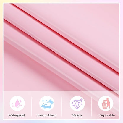 12 Packs Pastel Rainbow Tablecloths Pastel Color Disposable Plastic Table Cloth 54 x 108 Inch Waterproof Table Covers for Ice Cream Party Baby Shower Wedding Baby Birthday Parties Decorations