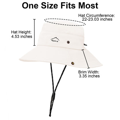 Sun Hats for Women Bucket Hat UV Protection Fishing Hat Wide Brim Safari Hats 2 in 1 Zip-Off Sun Visor Hats UPF 50+