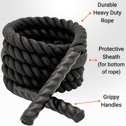 NUPARA FITNESS Weighted Jump Rope for Men and Women. Workout Jump Rope for Fitness, Exercise, Strength, Cardio, and Weight Loss. 2.4lb to 5lb.