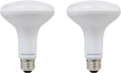 SYLVANIA LED Flood BR30 Light Bulb, 65W=8W, 10 Year, Medium Base, 650 Lumens, Dimmable, 5000K, Daylight - 2 Pack (73956)
