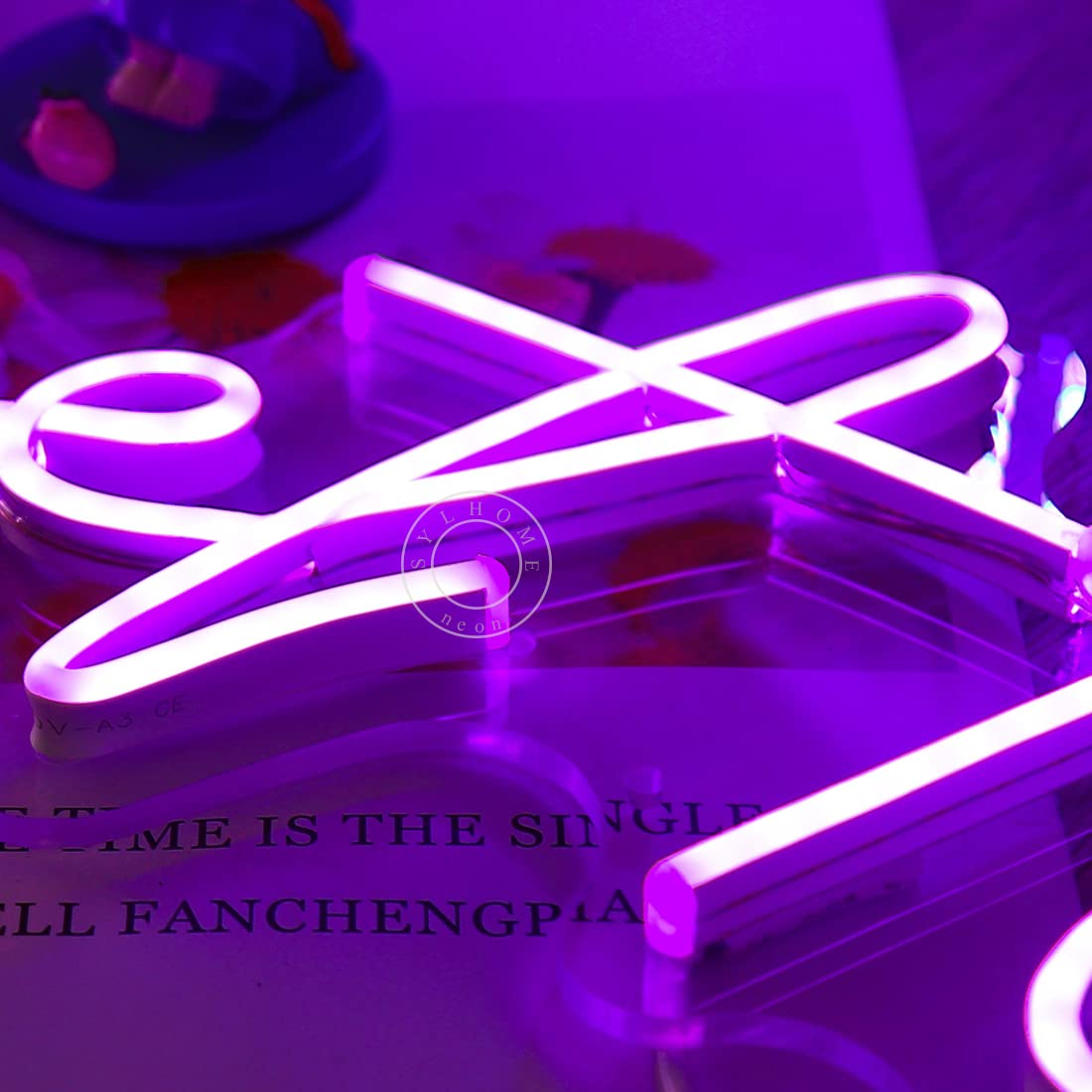 SYLHOME Sweet 16 LED Neon Light Sign 17"X7.3" 5V Sweet Girls Adults Bedroom Happy 16th Birthday Party Wall Decor Beautiful Bestie Sister Pretty Girls USB