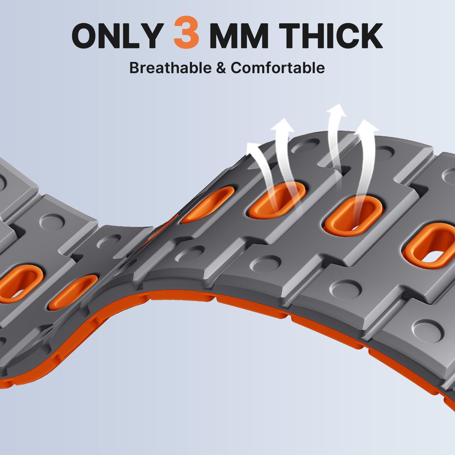 Bandletic 22mm Quick Fit Bands Strong Magnet Compatible with Garmin Fenix 8 45mm/Fenix 7/7 Pro/6/6 Pro/5/5 Plus/Instinct 2/Forerunner 965/955/945/Approach S70 47mm/S62/S60/Epix 2 Pro 47mm/Quatix7/6/5