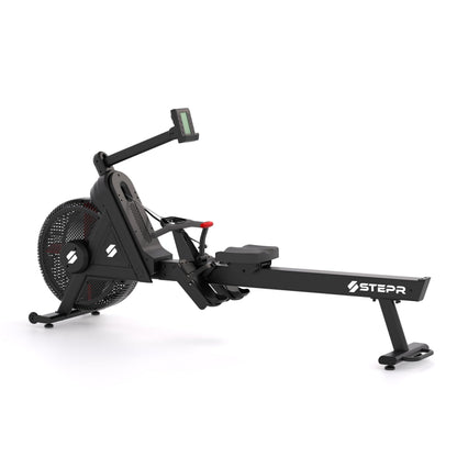 STEPR Rower XL VPR, Air Resistance Rower with Patented VPR Air Resistance Technology, Full-Body Ergometer