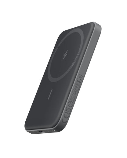 Anker 621 Magnetic Portable Charger (MagGo), 5,000mAh Wireless Power Bank with USB-C Cable, Magsafe-Compatible Battery Pack for iPhone 16/15/14/13/12 Series