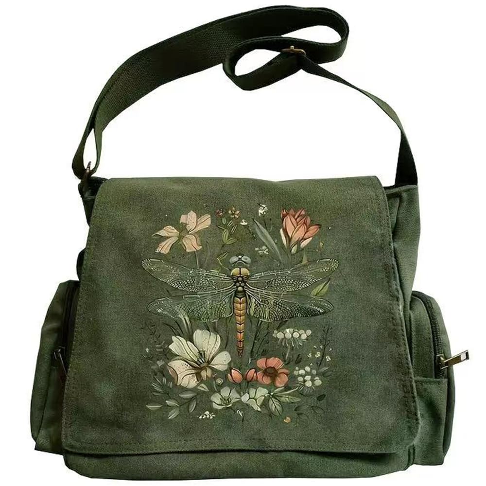 CHICGLOW Personalized Pattern Messenger Bag Cute Canvas Crossbody Bags Women/Men Shoulder Handbags Hobo Purses with Pockets