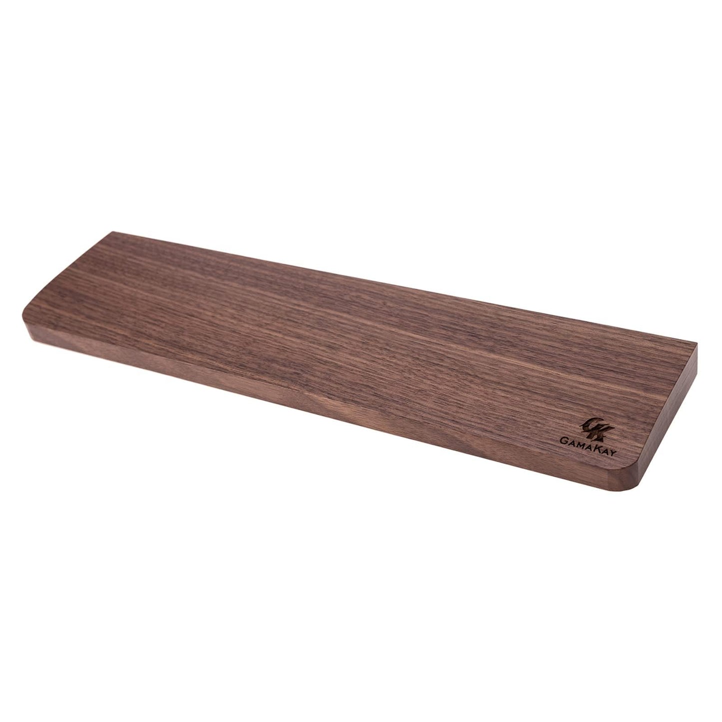 GK GAMAKAY Wooden Wrist Rest Pad, 12.8" Compact Ergonomic Walnut Wood Hand Wrist Rest for 60% 75% Mechanical Keyboard, Non-Slip Palm Pad for Comfortable Typing and Playing (for 75%)