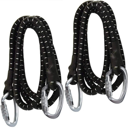 BRAVESHINE Heavy-Weight Carabiner - 2 Pack D Ring Snap Keychain Locking Caribeaner Clips - 12KN Aluminum Screws Buckle Carabiner Hook for Men Women Key Keychains, Water Bottle, Dog Leash - Silver