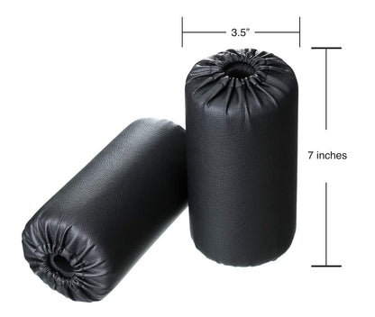 Foam Foot Pads Rollers Set of a Pair (7"x3.5"x20mm) for Home Gym Exercise Machines Equipments Replacements with 1 Inch Rod