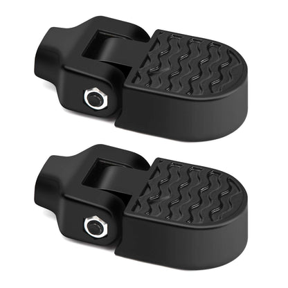 TOBWOLF 1 Pair Mini Bike Rear Pedals, 3.1x1.6 in / 8x4cm Aluminium Alloy Folding Bike Pegs, Non-Slip Bicycle Footrests, Foot Plates Pedals for Folding Mountain Bike, Foldable Bicycle
