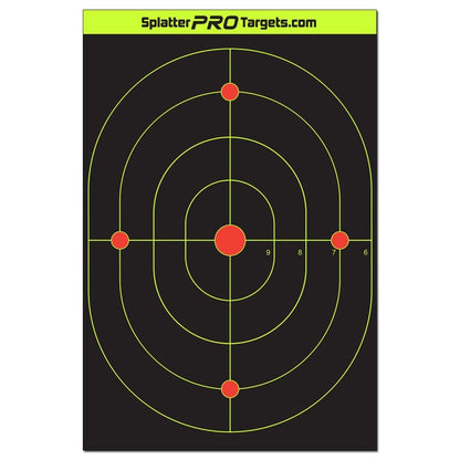 12x18 Splatter Targets. Shots Burst with a Bright Splatter Upon Impact. Instantly See Your Shots. (10)