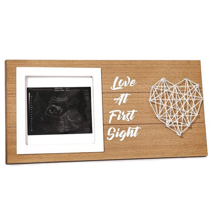 Zmiky Sonogram Picture Frame - Ultrasound Picture Frame,Love At First Sight Sonogram Frame Expecting Baby To Be Unique Gifts Pregnancy Announcement Sonogram Photo Frame Gender Reveal Decor