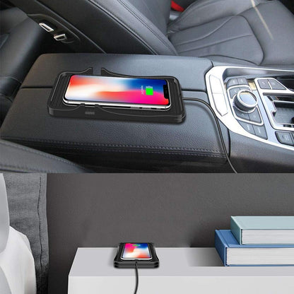 Wireless Charger Car Charging Pad Non-slip 15W 10W 7.5W Fast Charger Mount Adapter for iPhone 13 12 Pro Max 11 8 Plus X XR Xs LG G8 Samsung Note 20 10 Galaxy S10 S20 S21 S22 S23 S24 S25 Android Phones