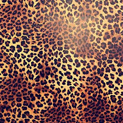 Peel and Stick Leopard Wallpaper,Removable Leopard Contact Paper for Cabinet Dresser Shelf Liner, Wall Decor (17.72in x 118in, Leopard Pattern)