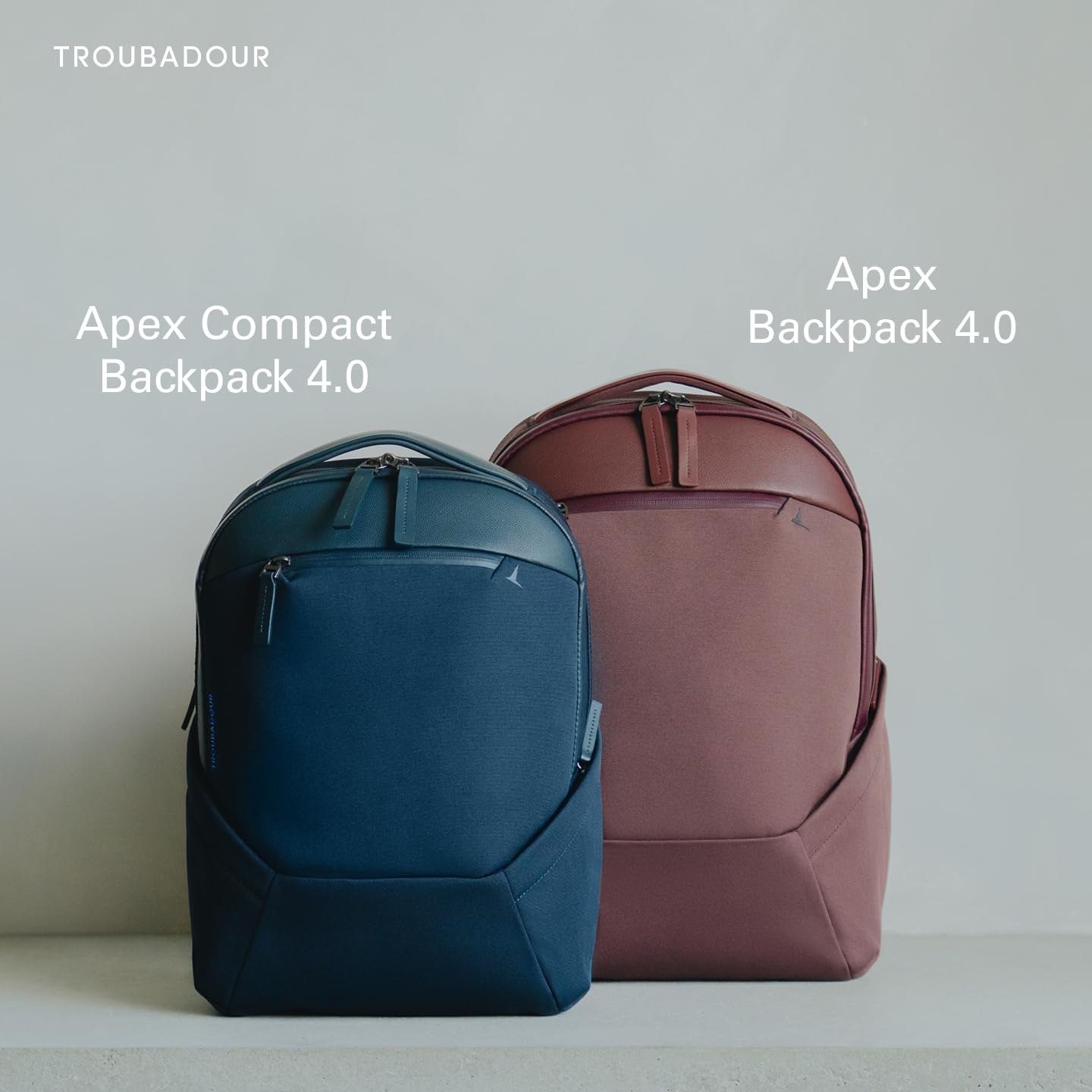 Troubadour Apex 4.0 Compact - 16L Premium Laptop Backpack - Ergonomic & Water Resistant - Designed for Work and Travel - Basalt