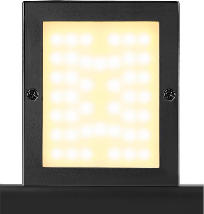 GLOBE Electric 60000124 17W Integrated LED Outdoor Wall Sconce, Matte Black Finish, 650 Lumens, 2700K Warm White, Weather-Resistant, Dimmable Exterior Light, 50,000 Hour Lifespan