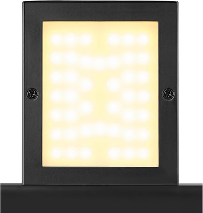 GLOBE Electric 60000124 17W Integrated LED Outdoor Wall Sconce, Matte Black Finish, 650 Lumens, 2700K Warm White, Weather-Resistant, Dimmable Exterior Light, 50,000 Hour Lifespan
