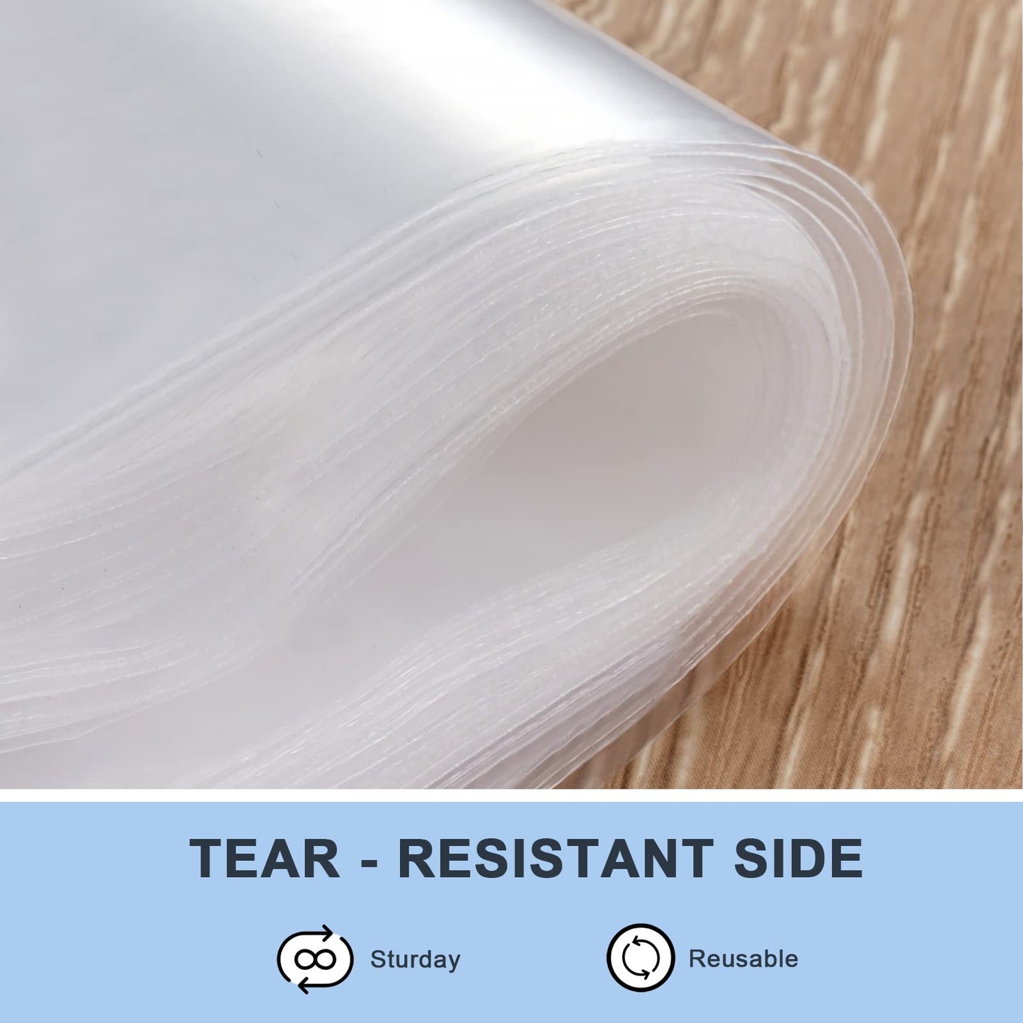 joybest 100 Count 9 x 12 Inch Clear Zip Plastic Poly Bags, Reclosable Zip Plastic Bags with Resealable Lock Seal Zipper