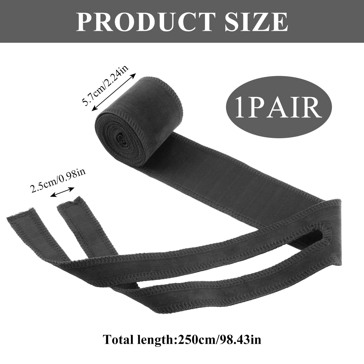 Renaissance Arm Wraps Medieval Faux Suede Bracers,Viking Hand Wraps, LARP Arm Guards Halloween Costume Accessorie (Black)