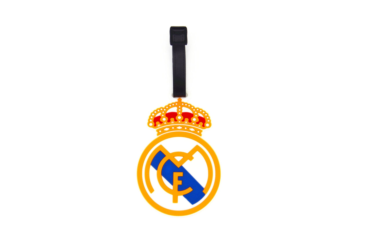 CellDesigns Set of 2 Soccer Team Football Club Luggage Tag Suitcase ID Tag with Adjustable Strap (Real Madrid C.F.)