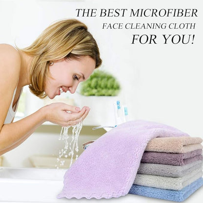 SUNLAND Microfiber Face Cloth Reusable Makeup Remover Facial Cleansing Towel