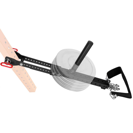 Betollo Belt Squat Attachment, 1100 lbs Weight Capacity, Fit All Racks-Universal Belt Squat System, Adjustable Length, No Assembly Required - Best Choice for Squat, Belt Included