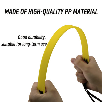 Sleteranpe 20ft Agility Ladder - Speed Ladder for Soccer with Carry Bag & Straps | 12 Adjustable Rungs | Soccer, Agility Training Equipment | Durable Footwork Ladder for Athletes (Yellow)