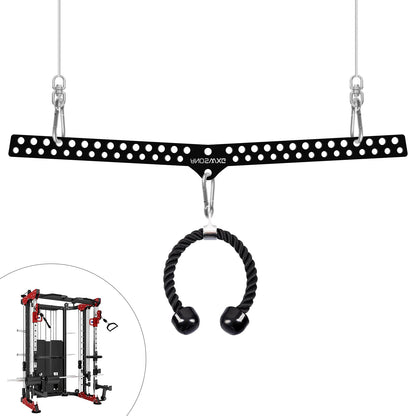 multi-grip lat pull down bar (Black, Large Size)