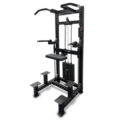 Commercial Dip & Chin Assist Machine with 220LBS Counterweight, Pull Up Assist Station Upper Body Workout Equipment with Adjustable Handles, Multi-Grip Chin Up Bar for Home Gym or Rehabilitation
