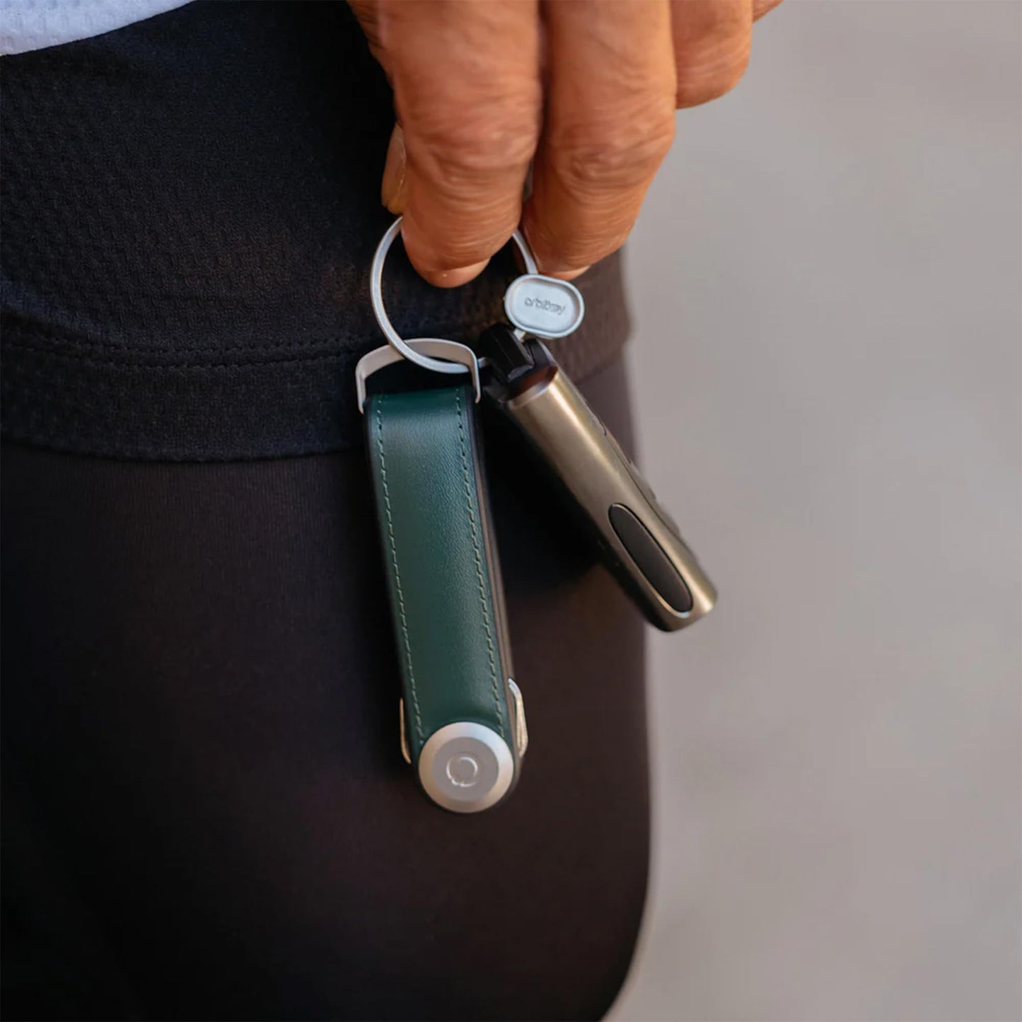orbitkey Key Organiser Hybrid Leather (Pine Green)