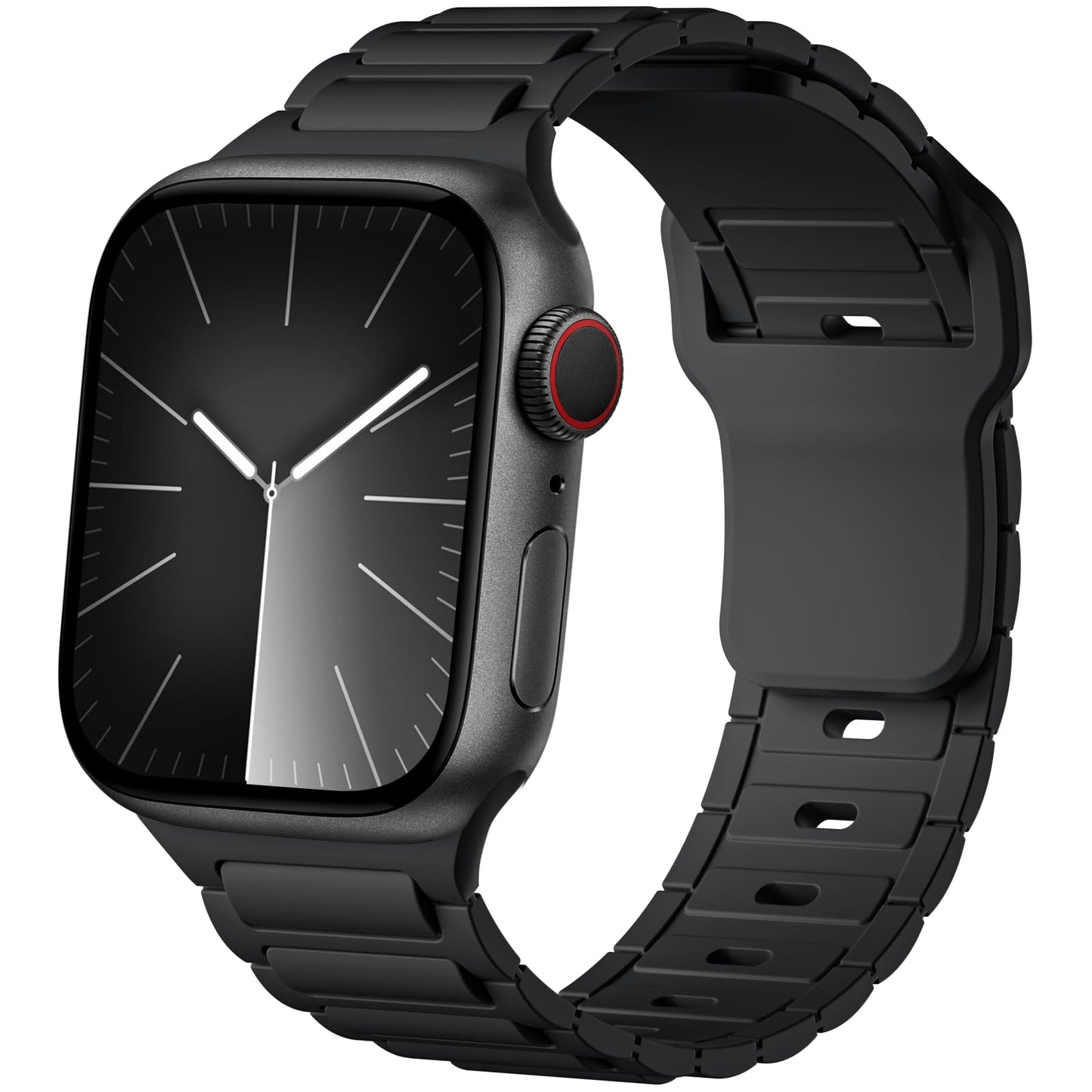 Lenrao Sport Band Compatible with Apple Watch Bands 44mm 45mm 46mm 42mm 41mm 40mm 38mm 49mm for Men Women, 3D Texture Soft Silicone Strap for iWatch Series 11 10 9 8 7 6 5 4 3 2 1 SE 3 2 1 Ultra 1 2 3