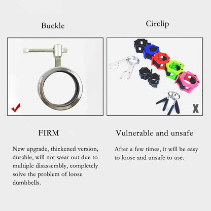 Fox Claw Olympic Barbell Collar for 2" Olympic Bar, Barbell Clamp Clips, Pair of Quick Release Stainless Steel Collars for Workout Weightlifting Fitness Pro Training