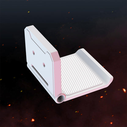 PlayVital FOLD Controller Holder Wall for PS5 PS4 Xbox Switch Pro Headset, 2 Pack Universal Storage Organizer Gaming Controller Stand Headphone Mount - Foldable Anti-Slip Adhesive Removable, White