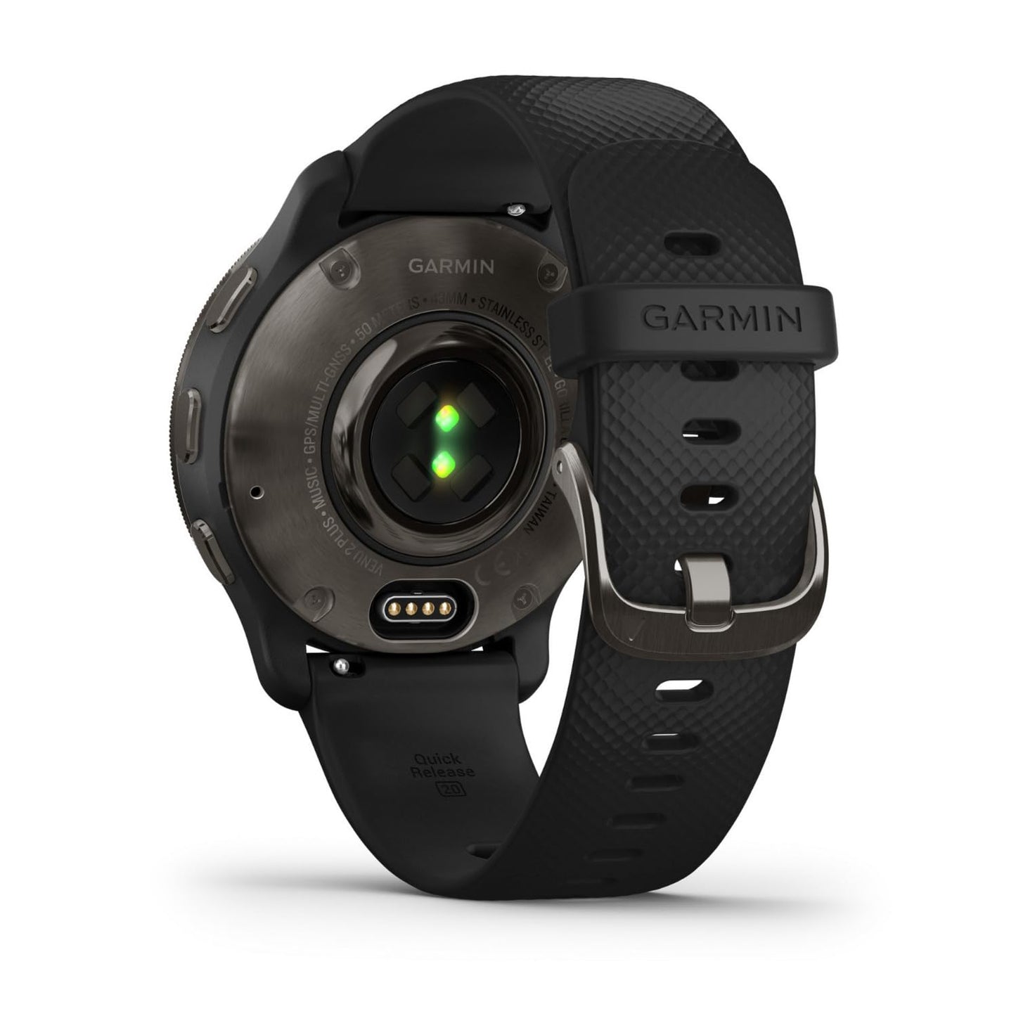Garmin Venu 2 Plus, GPS Smartwatch with Call and Text, Advanced Health Monitoring and Fitness Features, Slate with Black Band