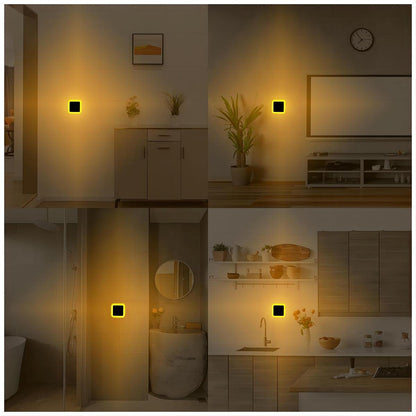 6 Pack Blue LED Night Light Plug in, Dusk to Dawn Sensor Automatic On and Off, Energy Efficient, Soft Glow Kids, Nursery, Bedroom, Bathroom, Hallway, Stairs, Kitchen