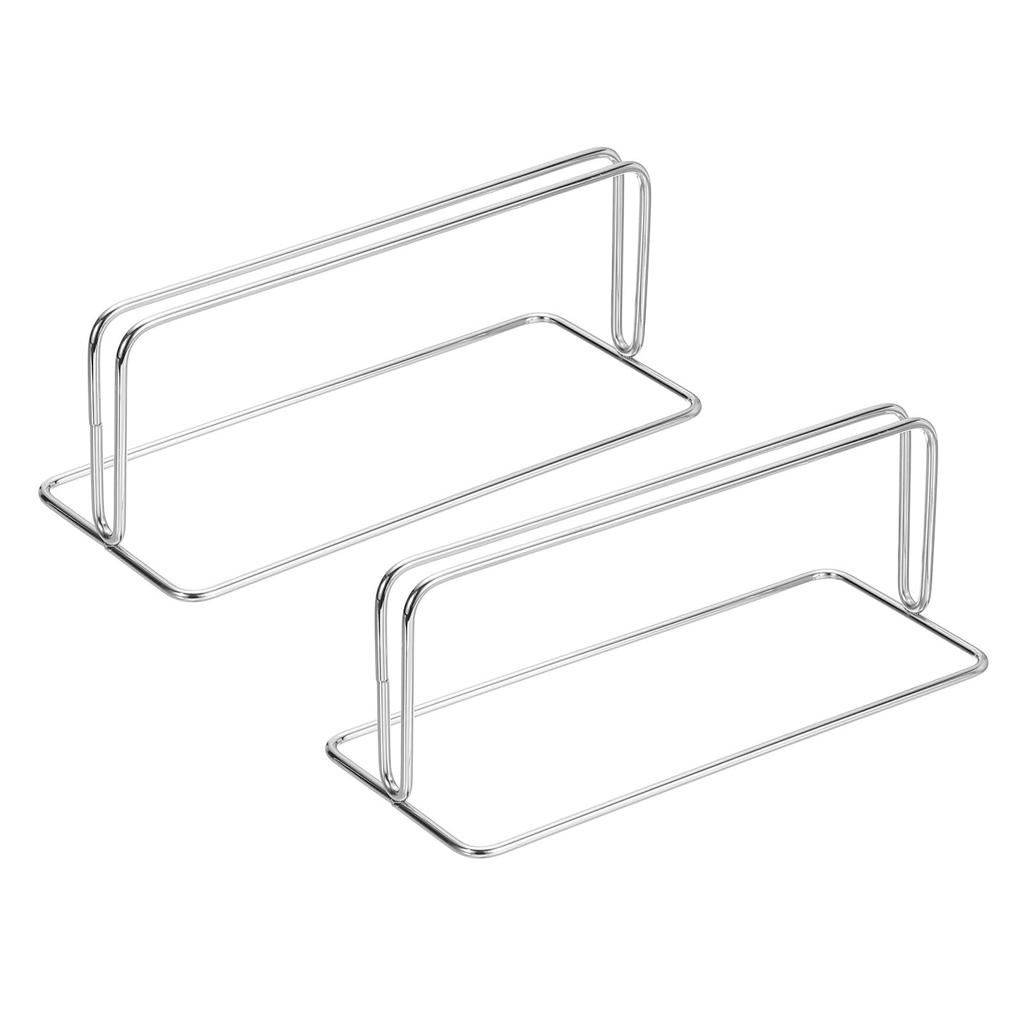 PATIKIL Baffle Desk Divider Clamp, 2 Pcs Punch-Free Base Desk Shield Clamp Desk Divider Partition Clamp Privacy Panel Bracket Holder for DEST Partition Support Office, Silver