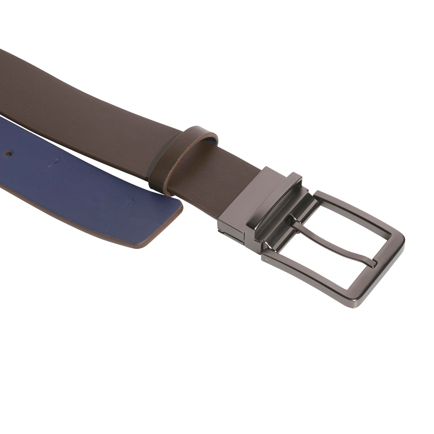 adidas Men's Reversible Leather Belt, Dark Brown, One Size