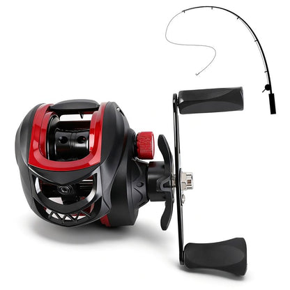 ZAWELIYO Fishing Reels Baitcasting Reel Reinforced 7.2:1 Gear Ratio, 8kg Brake, Long Cast Spool, Powerful Smooth Baitcaster for Inshore Fishing