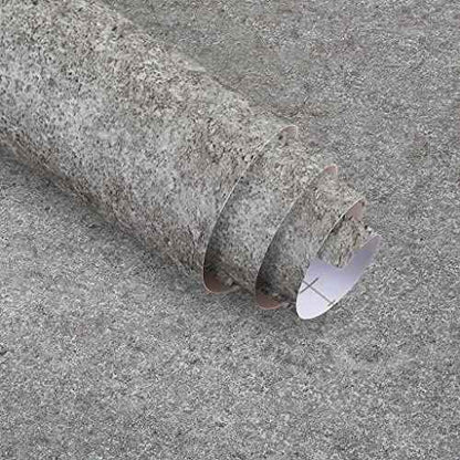 24"x79" Thick Grey Granite Countertop Contact Paper(Sample) Vinyl Wrap Matte Wallpaper Peel and Stick Easy to Install & Clean Renter Friendly Textured Paper for Kitchen Cabinets Countertop Refinishing