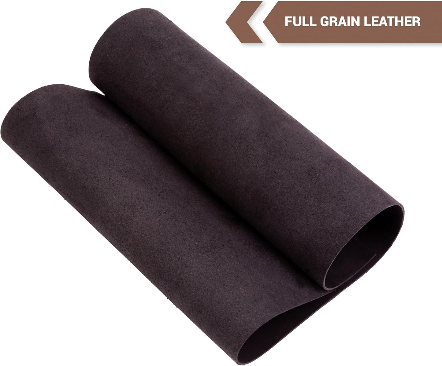 Shkira 6''X12'' Premium Crazy Horse Genuine Black Leather Sheets for Crafts Square - 2.0MM Thick Genuine - Thick Cowhide Leather Pieces Square Sheet for Crafts