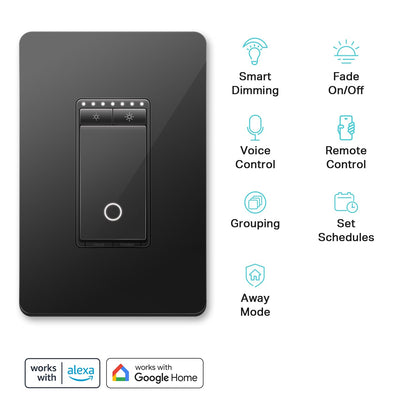 Kasa Smart Light Switch HS200, Single Pole, Needs Neutral Wire, 2.4GHz Wi-Fi Light Switch Works with Google Home, UL Certified, No Hub Required, White
