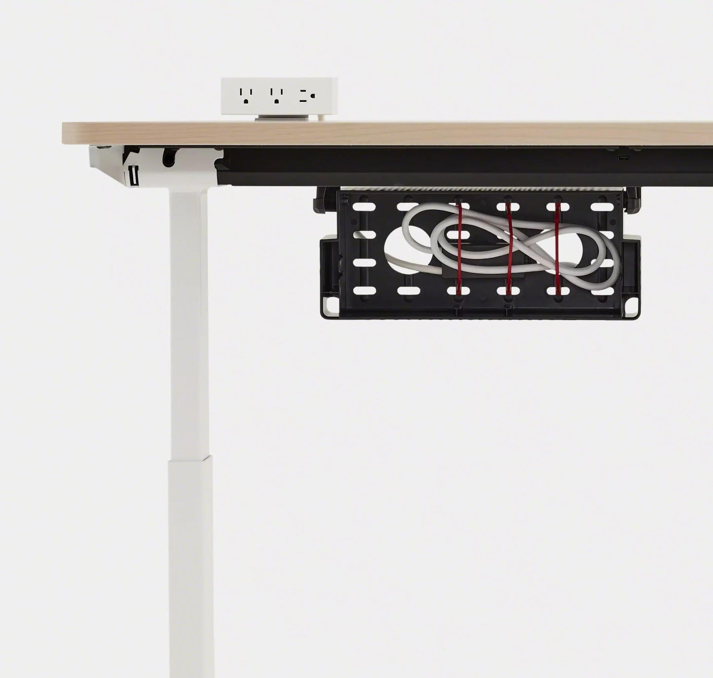 Steelcase Universal Cable Management Kit - for Office Desk - Desk Cord Organizer - Cable Management & Cord Hider - Wire Solution - Powerstrip Sold Separately - Small