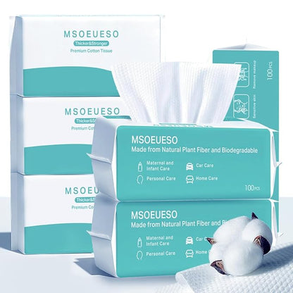 Soft Dry Wipes Cotton Facial Tissues, Cotton Face Towel