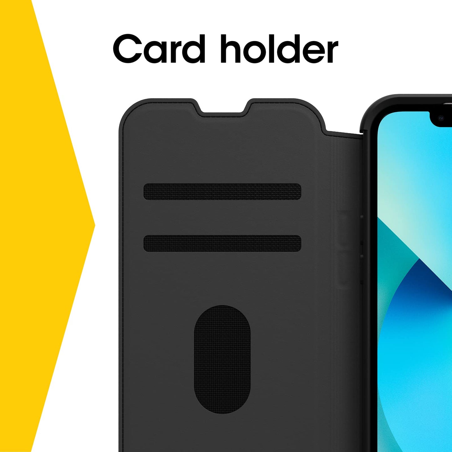 OtterBox iPhone 13 (ONLY) Strada Series Case - Espresso, Card Holder, Genuine Leather, Pocket-Friendly, Folio case