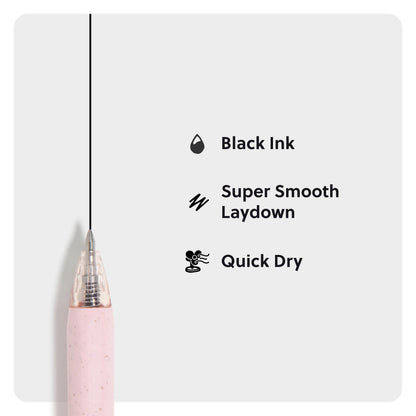 U Brands U-Eco Recycled Gel Click Pens, Set of 12, Pastel Speckle, Medium (0.7 mm) Point, Black Ink
