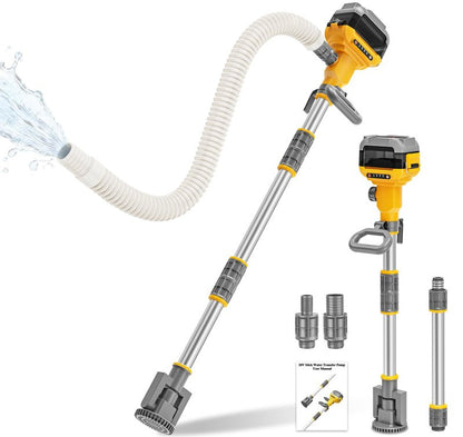 TAIRDA Stick Water Transfer Pump Compatible For Dewalt 20V Battery(NO Battery), 800GPH Cordless Portable Water Transfer Pump With Detachable Rod&37" Hose, For Pond Garden Fountain Boat Livestock Tanks