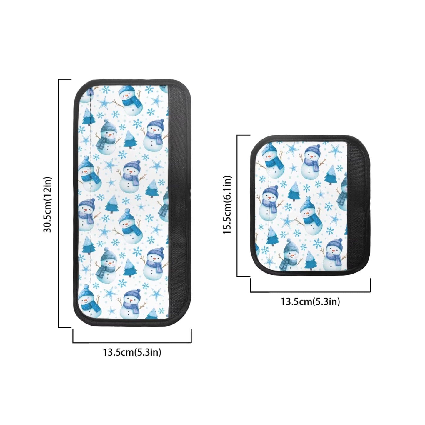 Hwzdsyxl Blue Snowman Tree Snowflake Print Fridge Door Handle Covers Kitchen Appliance Protective Gloves for Chriatmas Decor 6 PCS Anti-Scratch Refrigerator Handle Cover Keep Off Fingerprints Stains