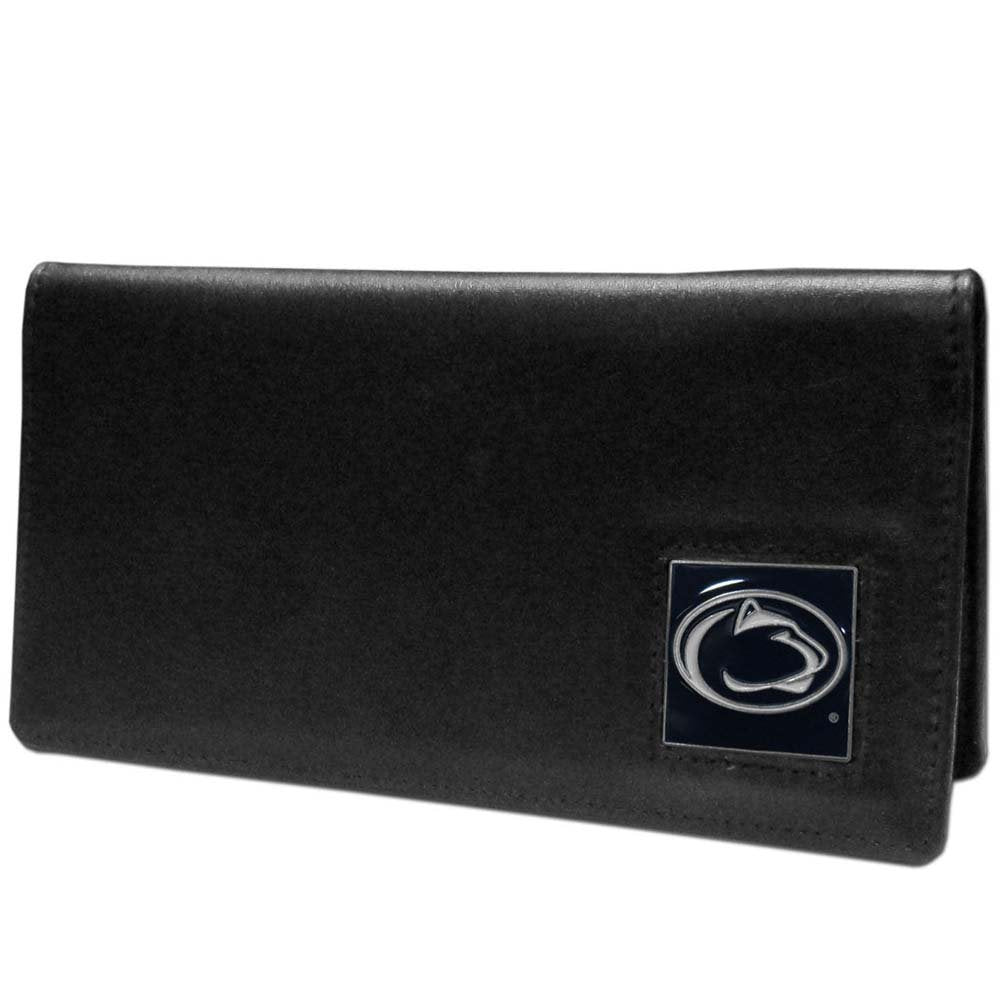 NCAA Siskiyou Sports Fan Shop Penn State Nittany Lions Leather Checkbook Cover One Size Black